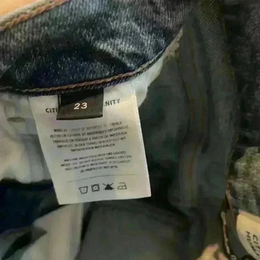 Citizens of Humanity Daphne Cropped High-Rise Stovepipe Jeans sz 23 - Picture 5 of 12